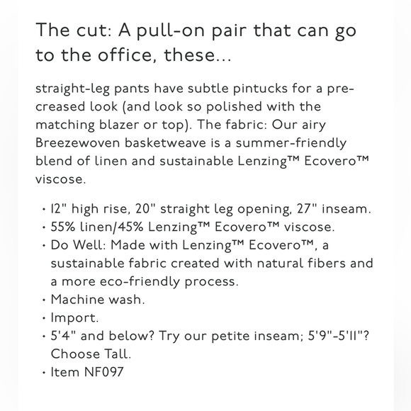 Madewell Breezewoven Pull-On High-Rise Straight Pants SMALL Black - Picture 9 of 9